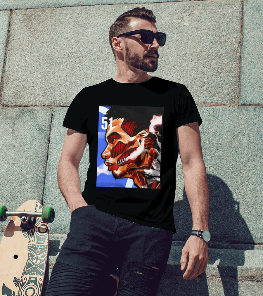 51 Wembanyama Anime San Antonio Spurs Alien T-Shirt