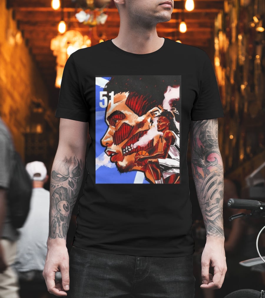 51 Wembanyama Anime San Antonio Spurs Alien T-Shirt