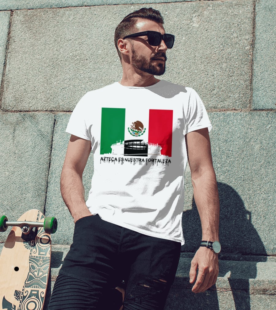 Estadio Azteca Es Nuestra Fortaleza Altitude Mexico Football T-Shirt