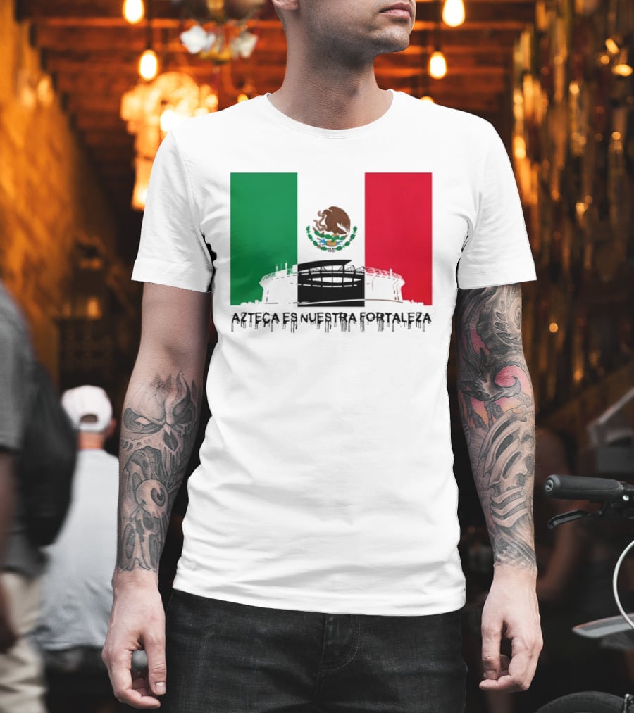 Estadio Azteca Es Nuestra Fortaleza Altitude Mexico Football T-Shirt