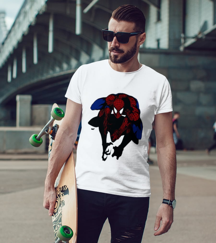 Spider Man Marvel Comics Dynamic Action Pose T-Shirt
