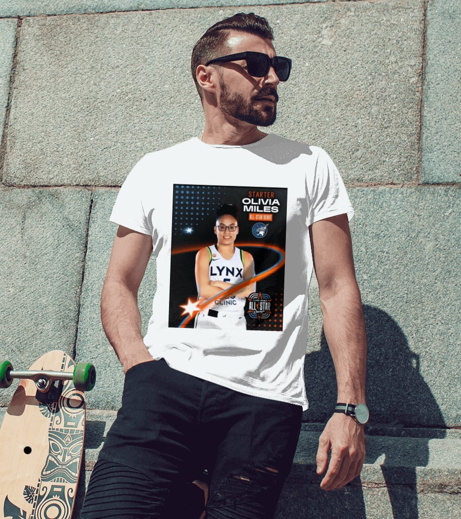 Starter Olivia Miles All Star Debut Lynx AT&T WNBA All Star Chicago T-Shirt