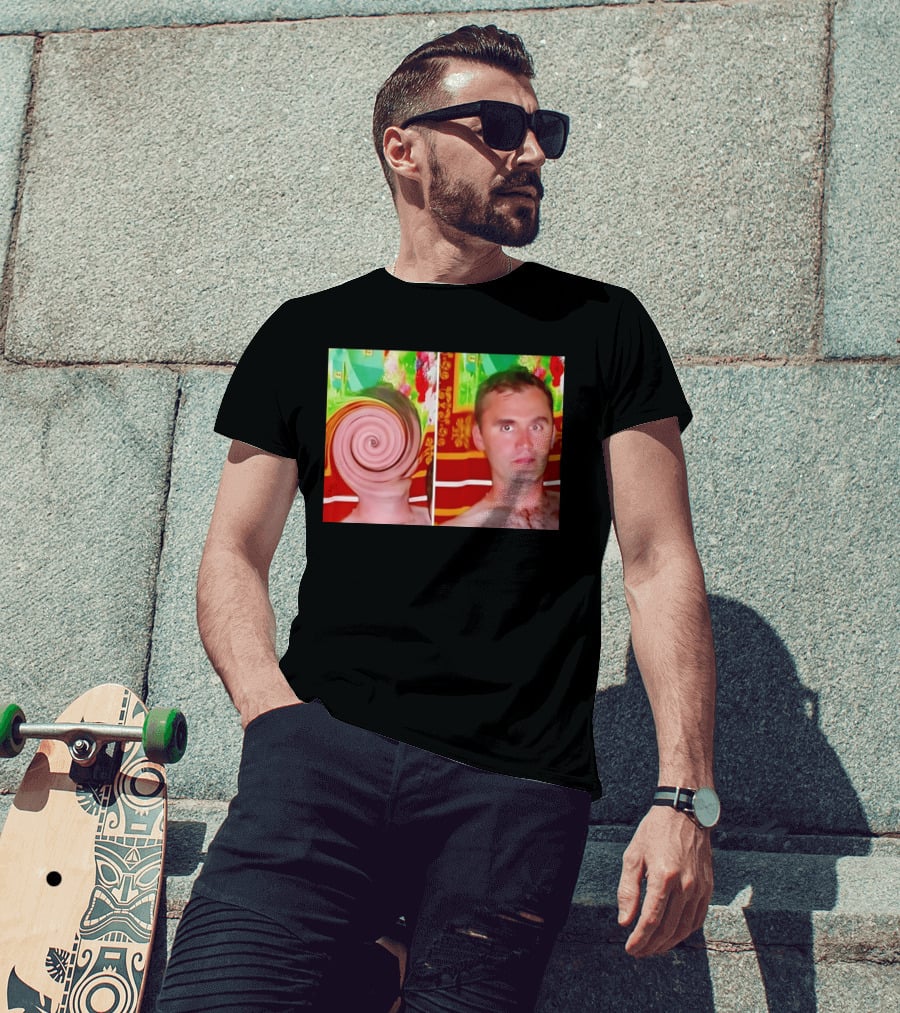 Swirly Kirk Charlie Robocough Kirkification Meme Spiral Face Effect T-Shirt