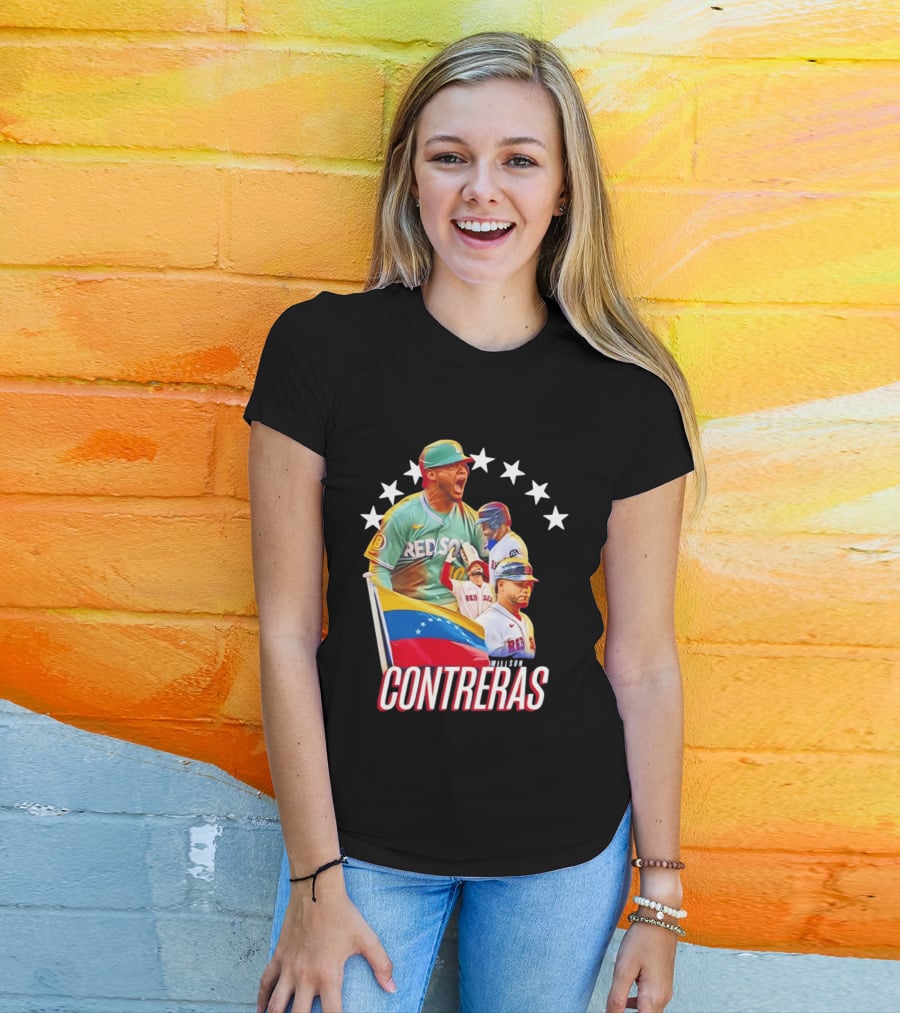 Venezuelan Baseball Pride Willson Contreras Red Sox Team Spirit T-Shirt