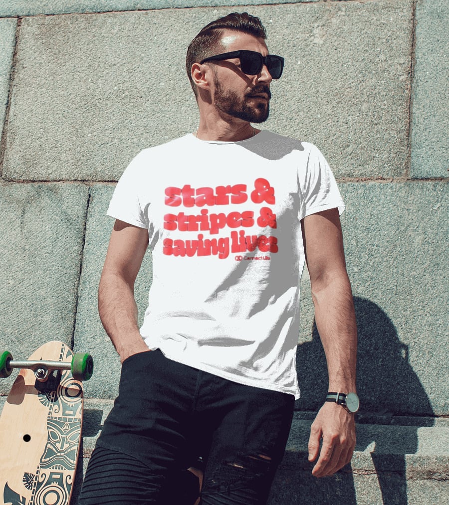 Stars And Stripes And Saving Lives ConnectLife T-Shirt