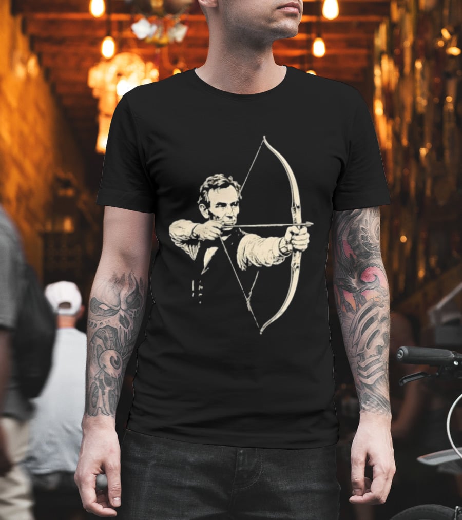 Abraham Lincoln Archery Archer United States 16th President POTUS American T-Shirt