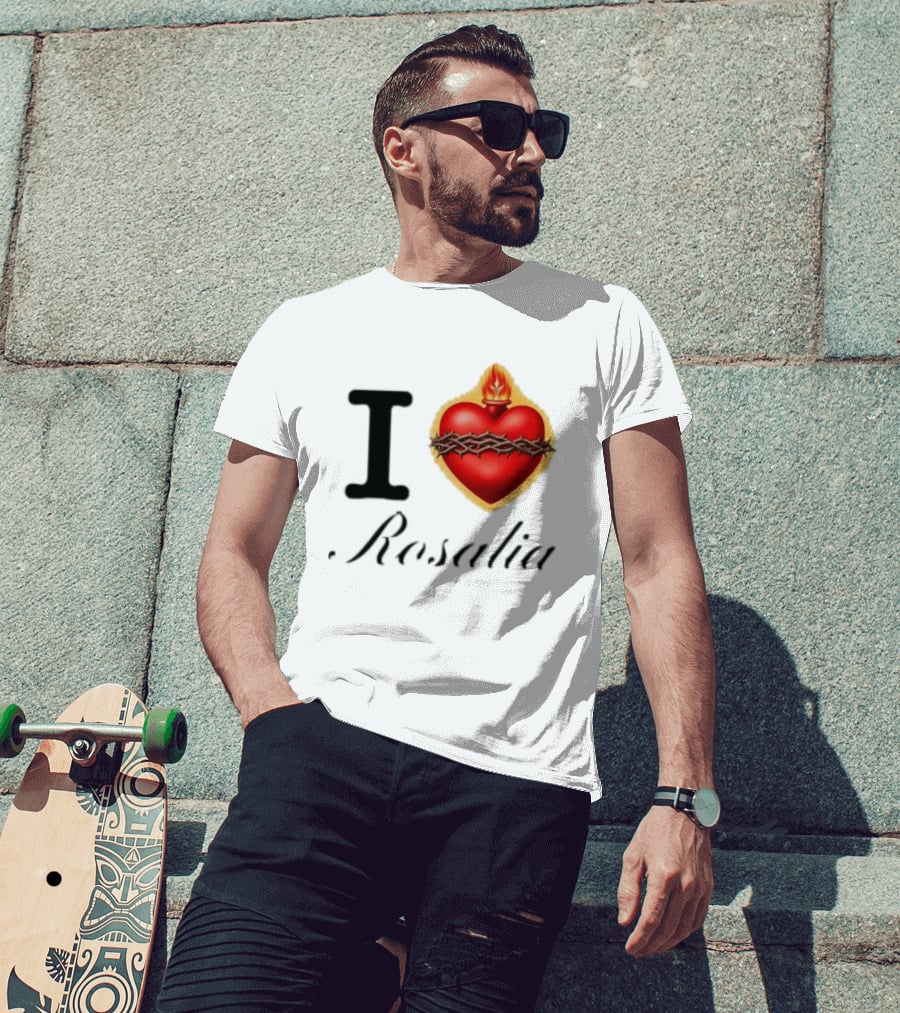 I Love Rosalia Alexa Demie Wear LUX Tour 2026 Sacred Heart Flame Thorn T-Shirt
