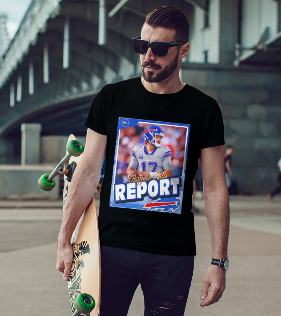 Buffalo Bills Report Josh Allen Number 17 T-Shirt