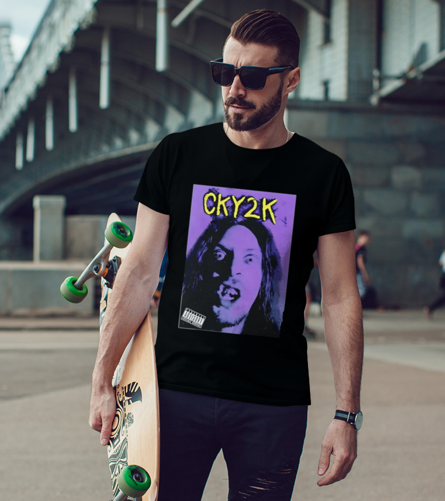 CKY2K Brandon DiCamillo Purple Cover Explicit Content T-Shirt