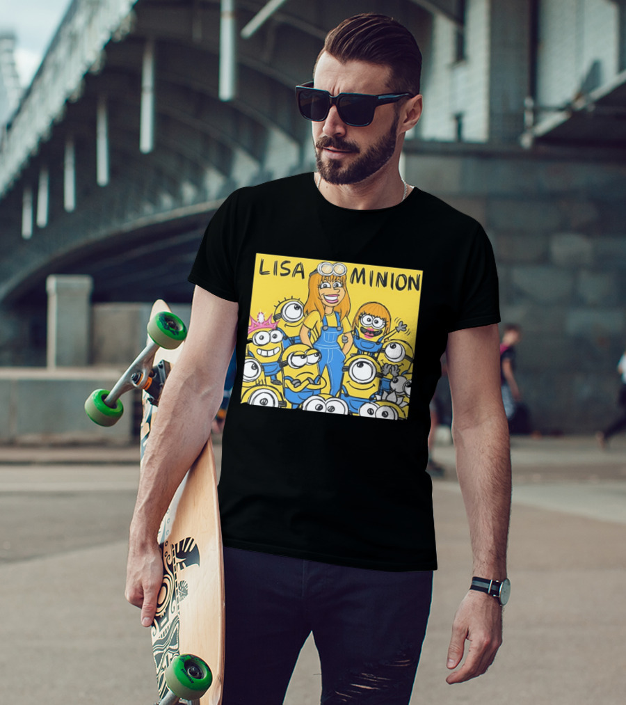 Lisa Minion Characters Cartoon Group Fun Playful Adventure T-Shirt
