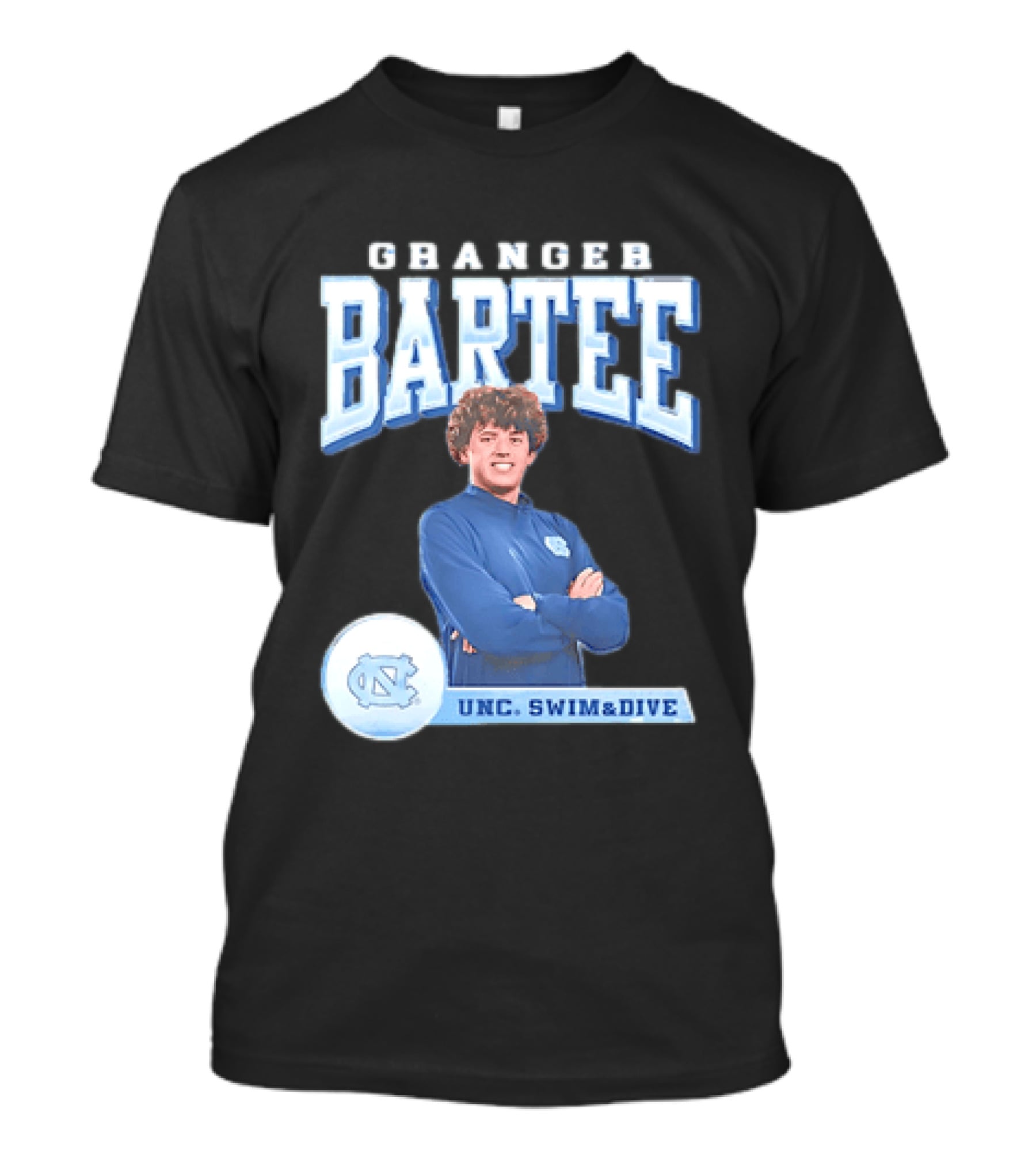 Granger Bartee UNC Swim & Dive North Carolina Tar Heels T-Shirt
