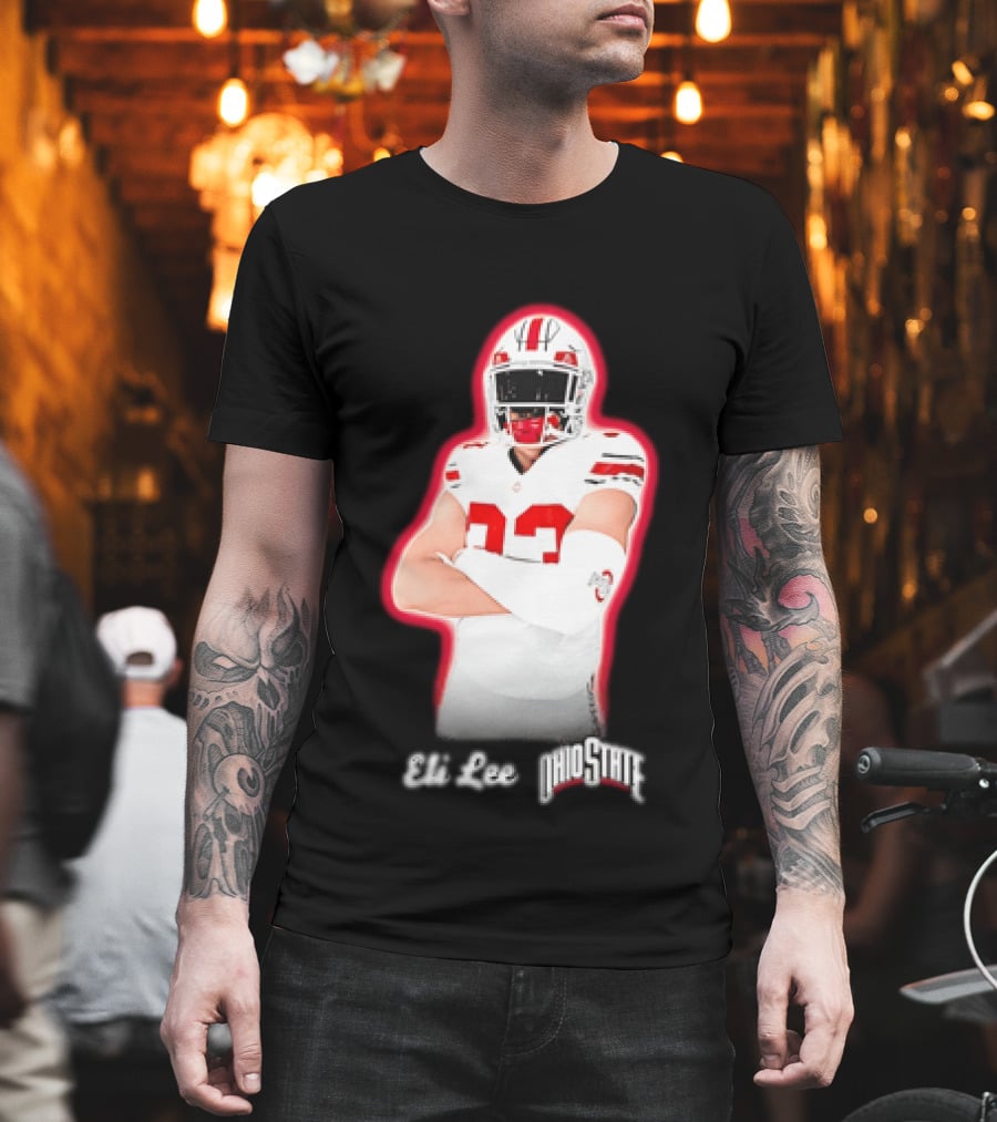 Ohio State Buckeyes Eli Lee 33 Football Player T-Shirt