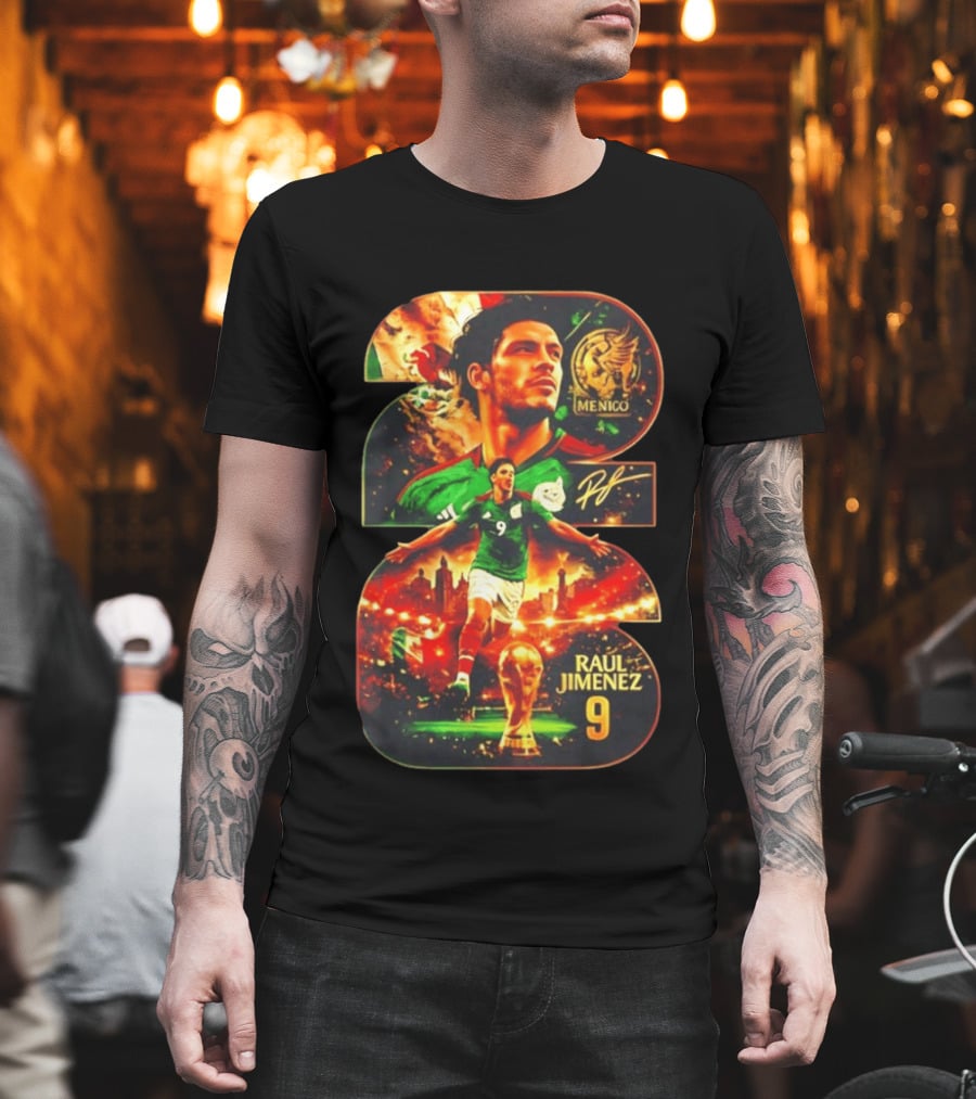 Raul Jimenez 9 Mexico Soccer Legend T-Shirt