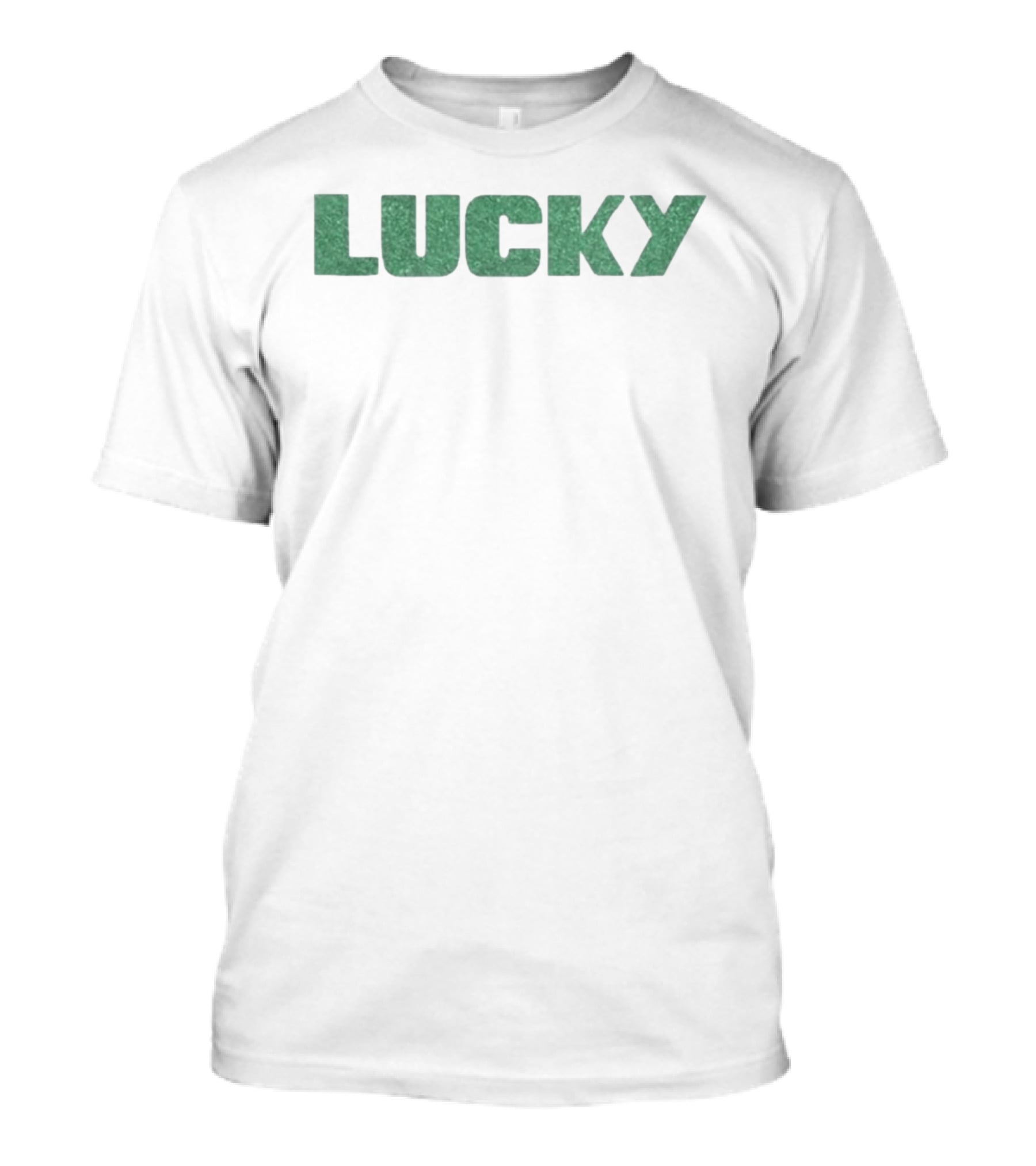 Anya Taylor Lucky Bold Green Letters T-Shirt