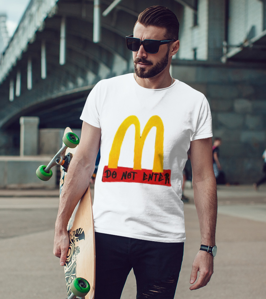 McDonald's Do Not Enter 2026 Yellow Arches Red T-Shirt