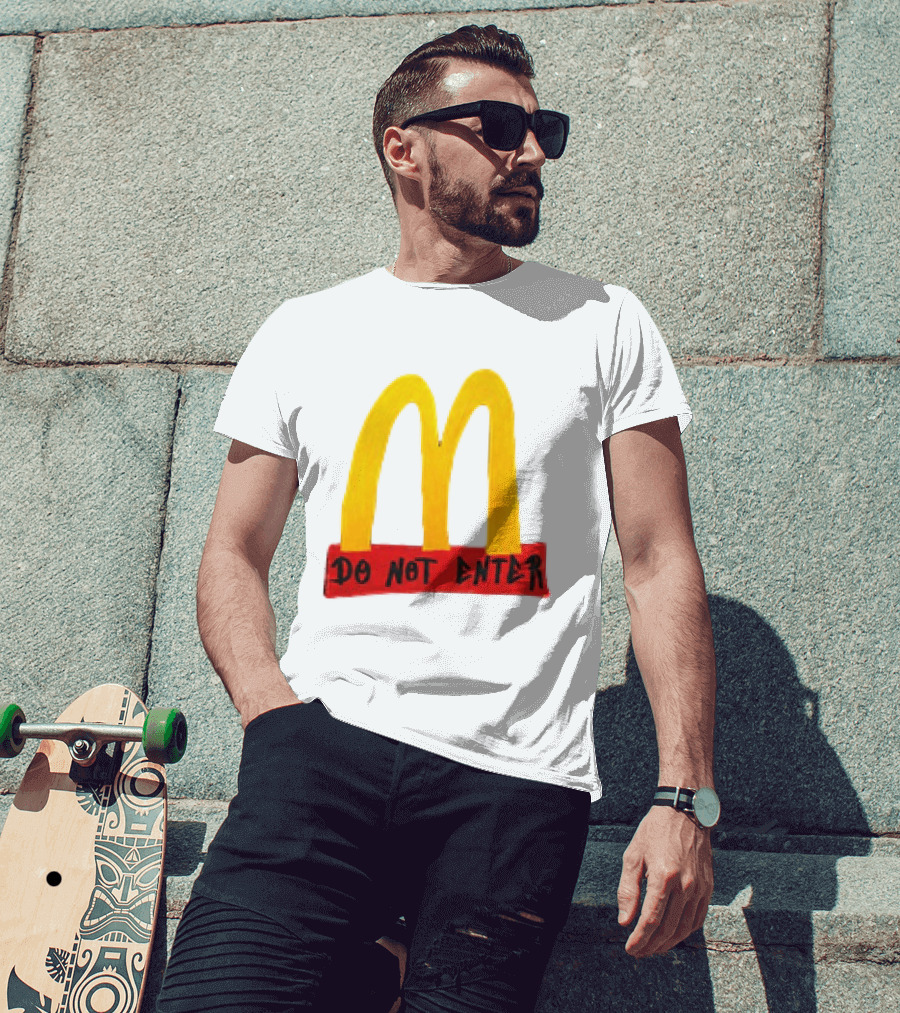 McDonald's Do Not Enter 2026 Yellow Arches Red T-Shirt