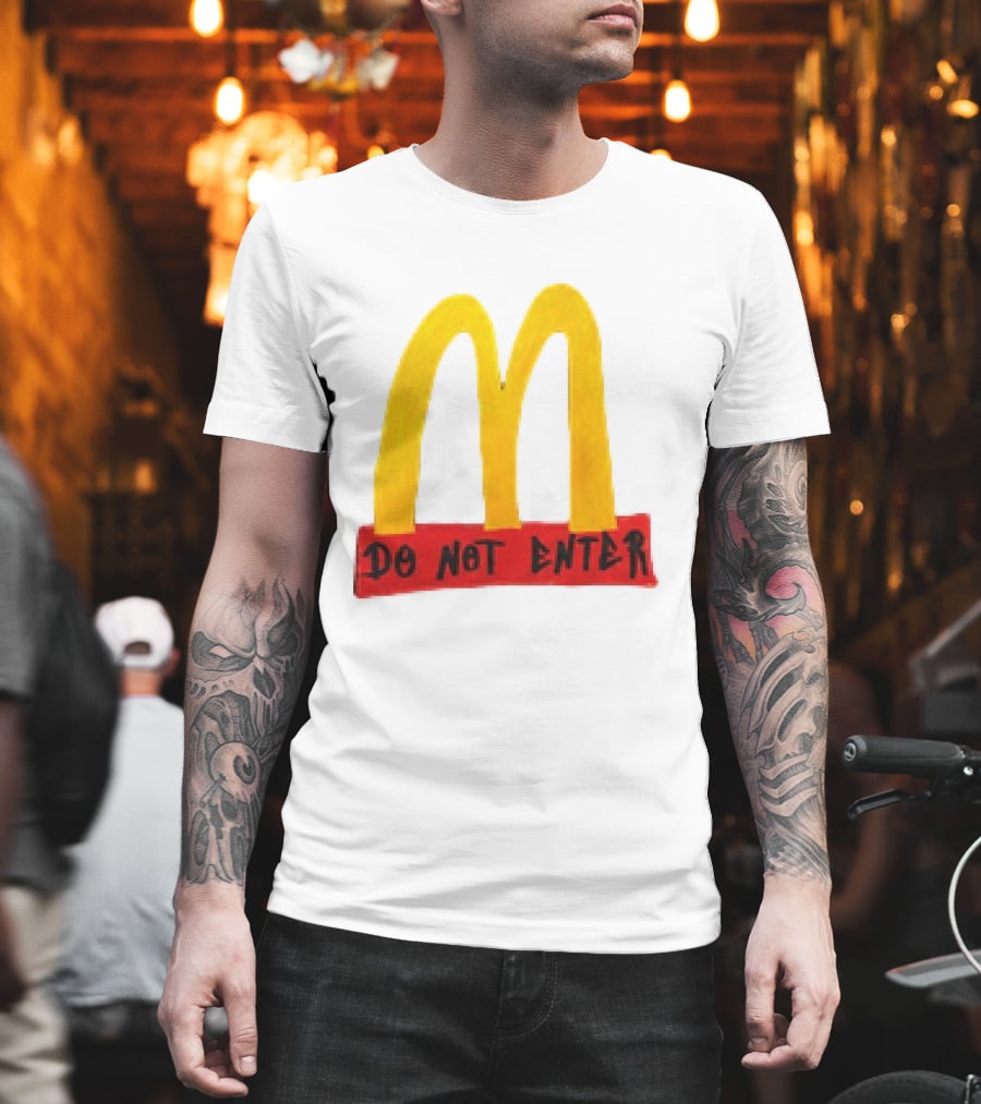 McDonald's Do Not Enter 2026 Yellow Arches Red T-Shirt