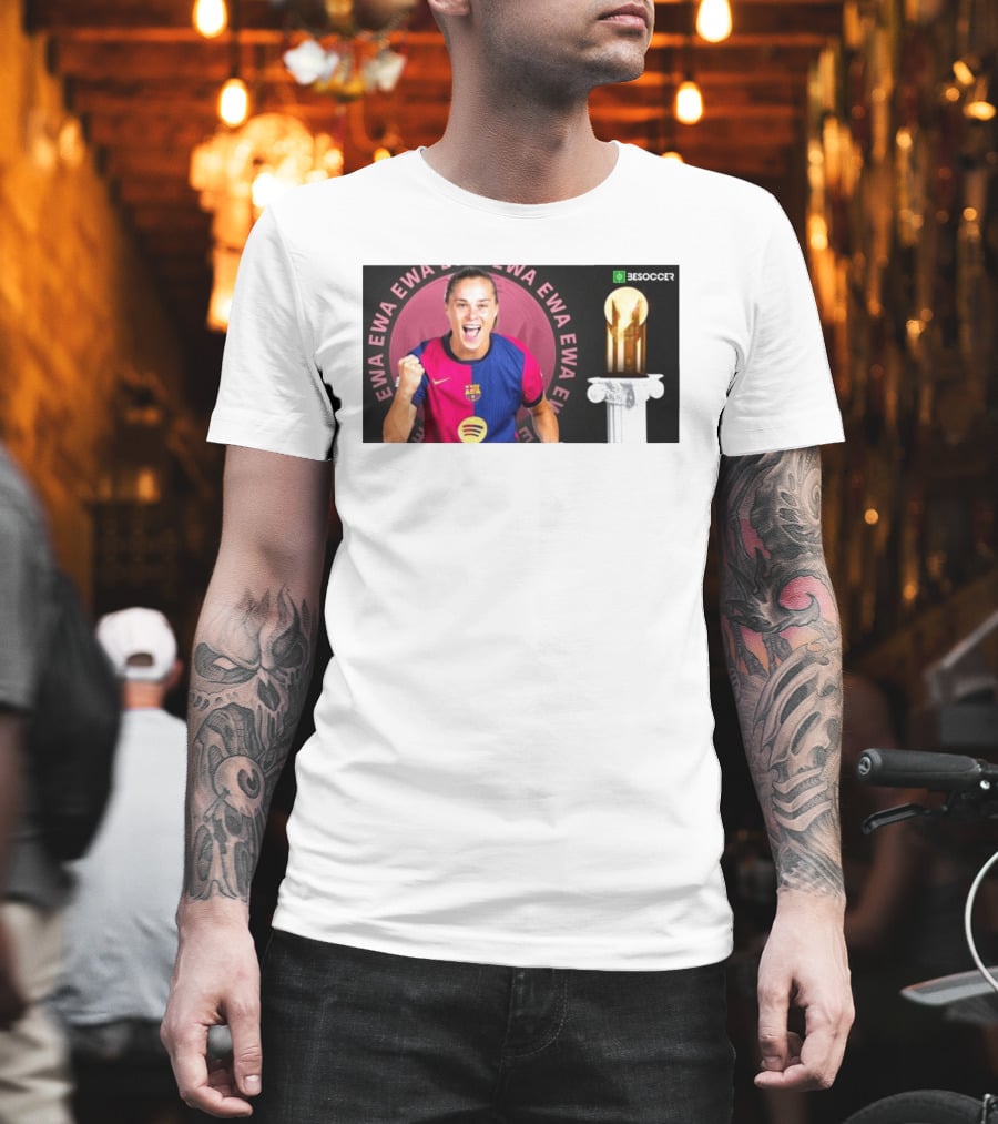 Ewa Pajor 2025 Gerd Muller Trophy Winner Barcelona FC BeSoccer T-Shirt