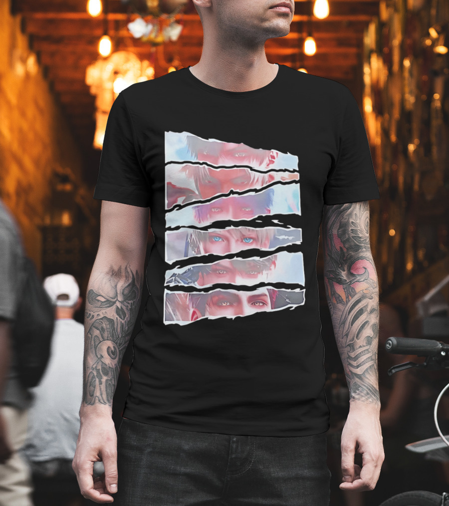Love And Deepspace Otome Game Character Eyes Collage T-Shirt