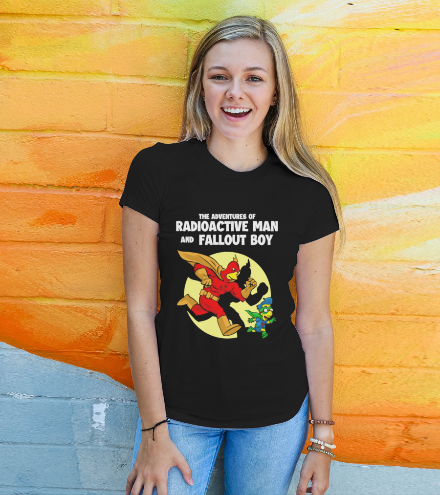 The Adventures Of Radioactive Man And Fallout Boy Comic Hero Duo T-Shirt