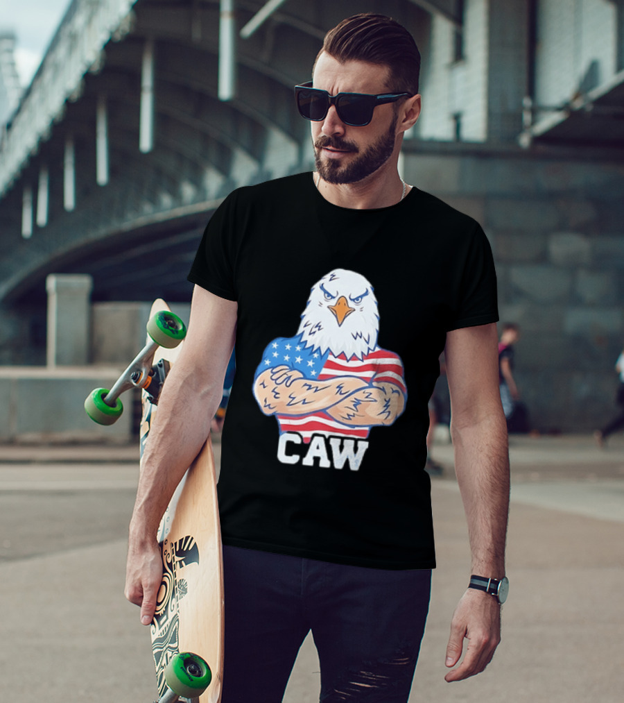 Pat McAfee Eagle Caw American Flag 4th Of July T-Shirt