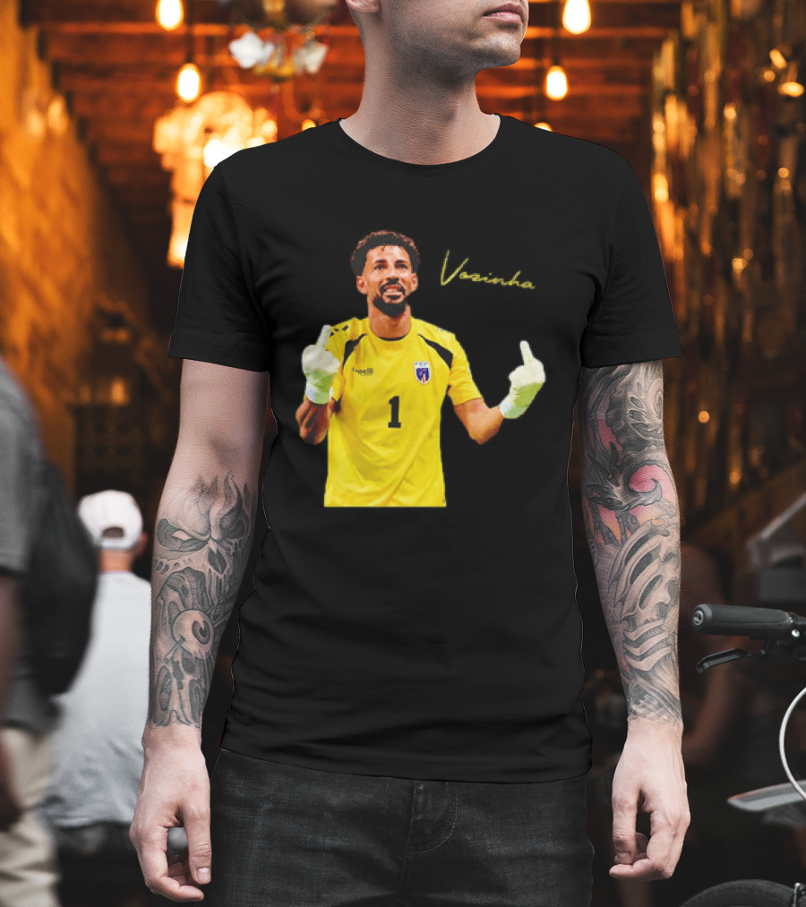 Vozinha Cape Verde National Team Number 1 Player Gesture T-Shirt