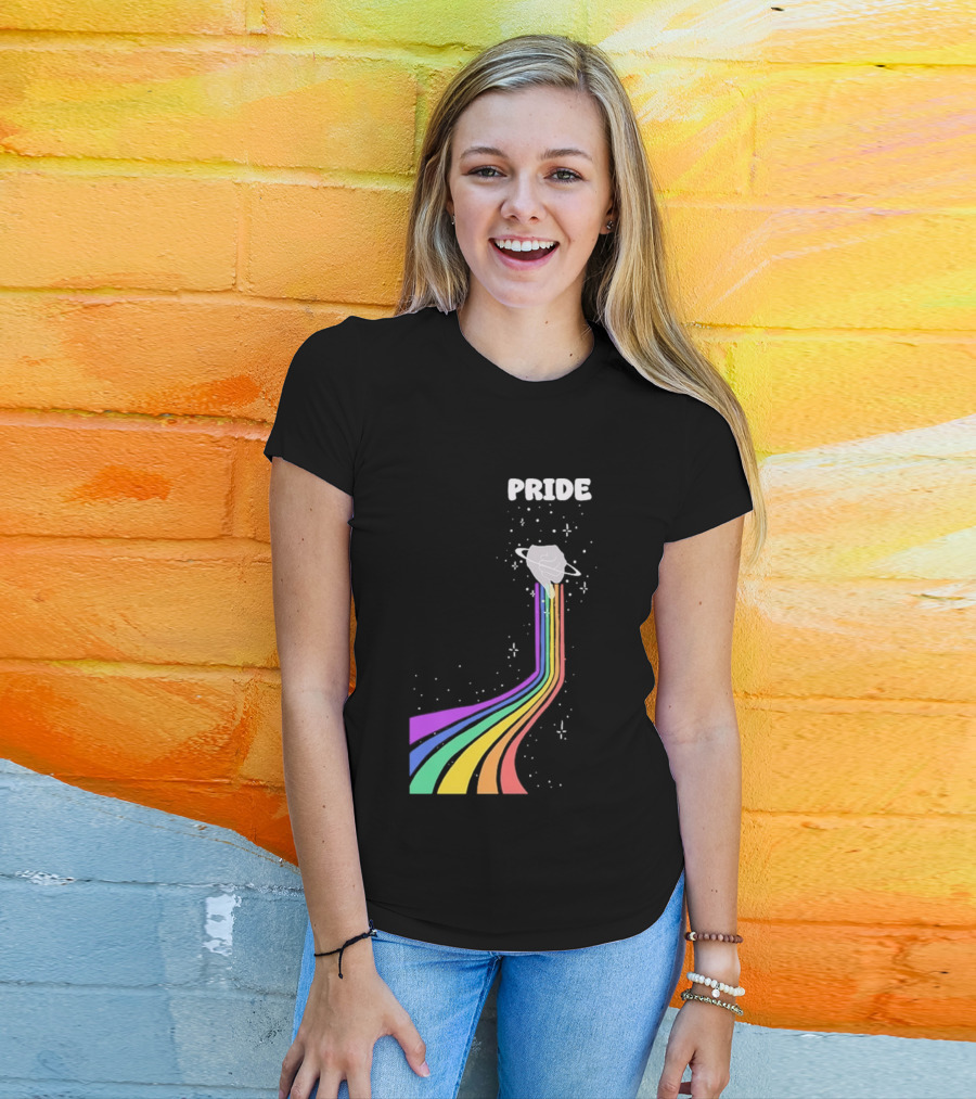 Pride Rainbow Space Hand Magic T-Shirt