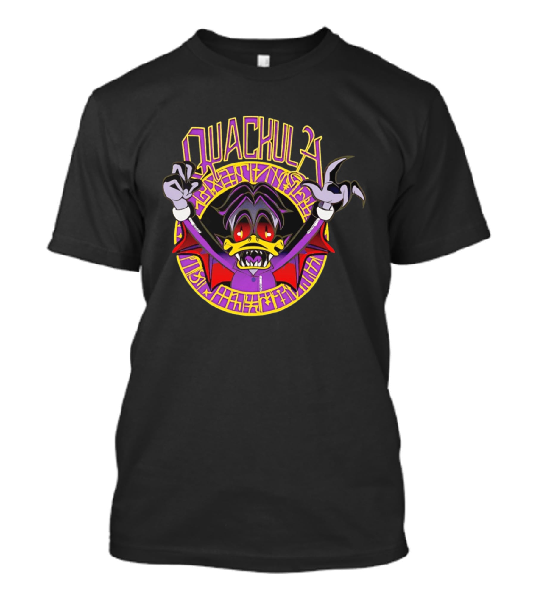 Quackula Vampire Duck Halloween Cartoon T-Shirt