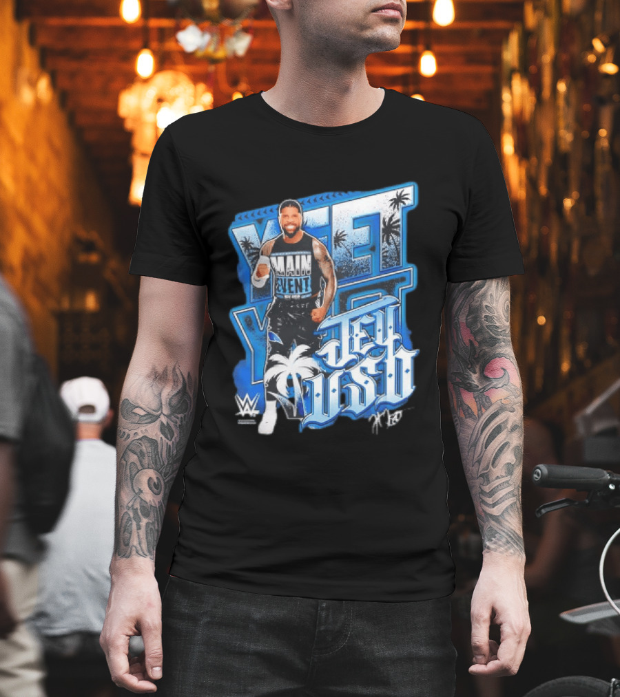 WWE Jey Uso Main Event Yeet Palm Trees Wrestling T-Shirt