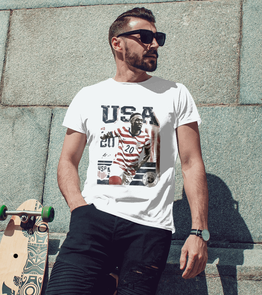 USA Soccer No. 20 United States Soccer Folarin Balogun T-Shirt