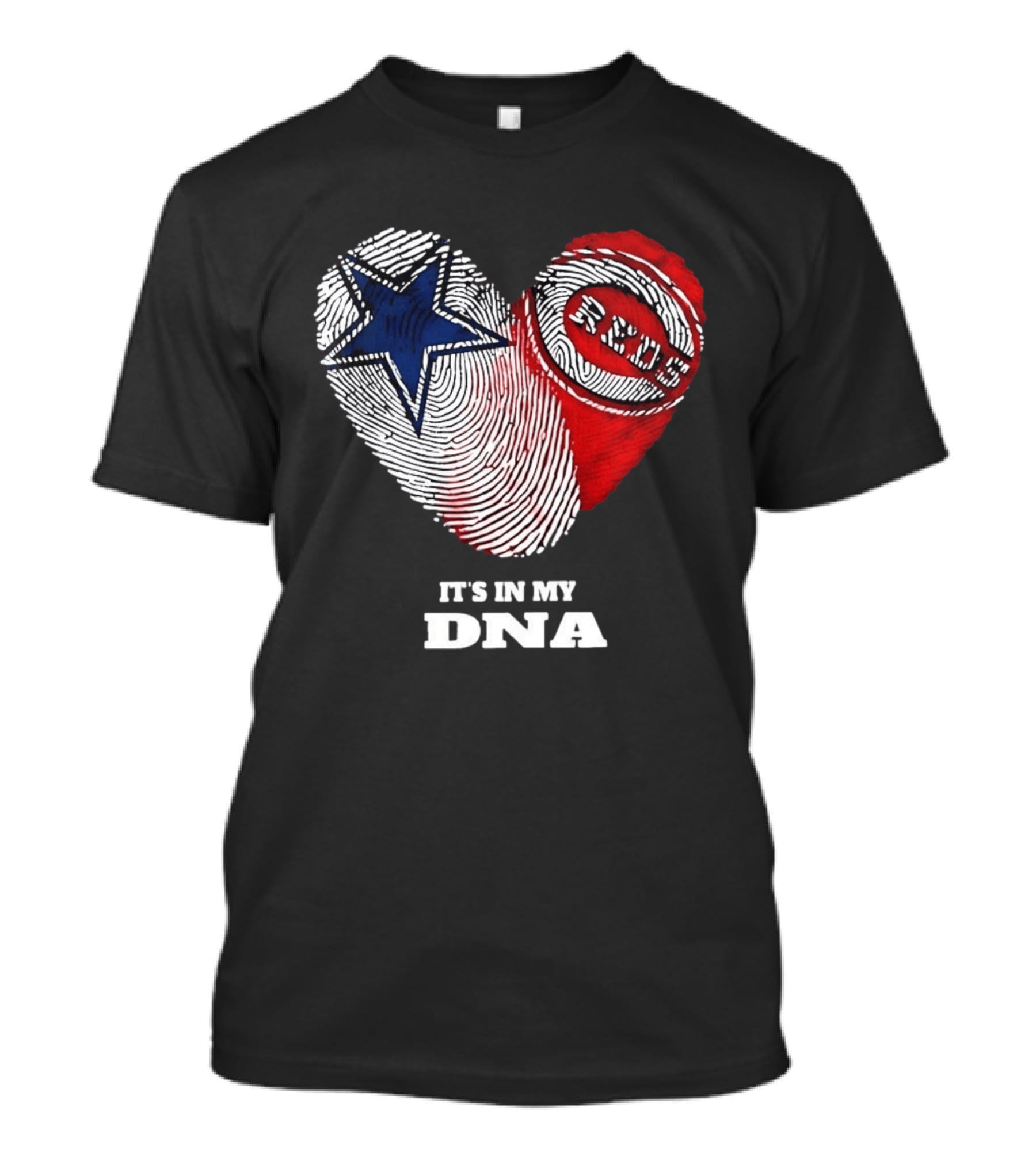 Dallas Cowboys Heart Cincinnati Reds It's In My DNA 2026 T-Shirt