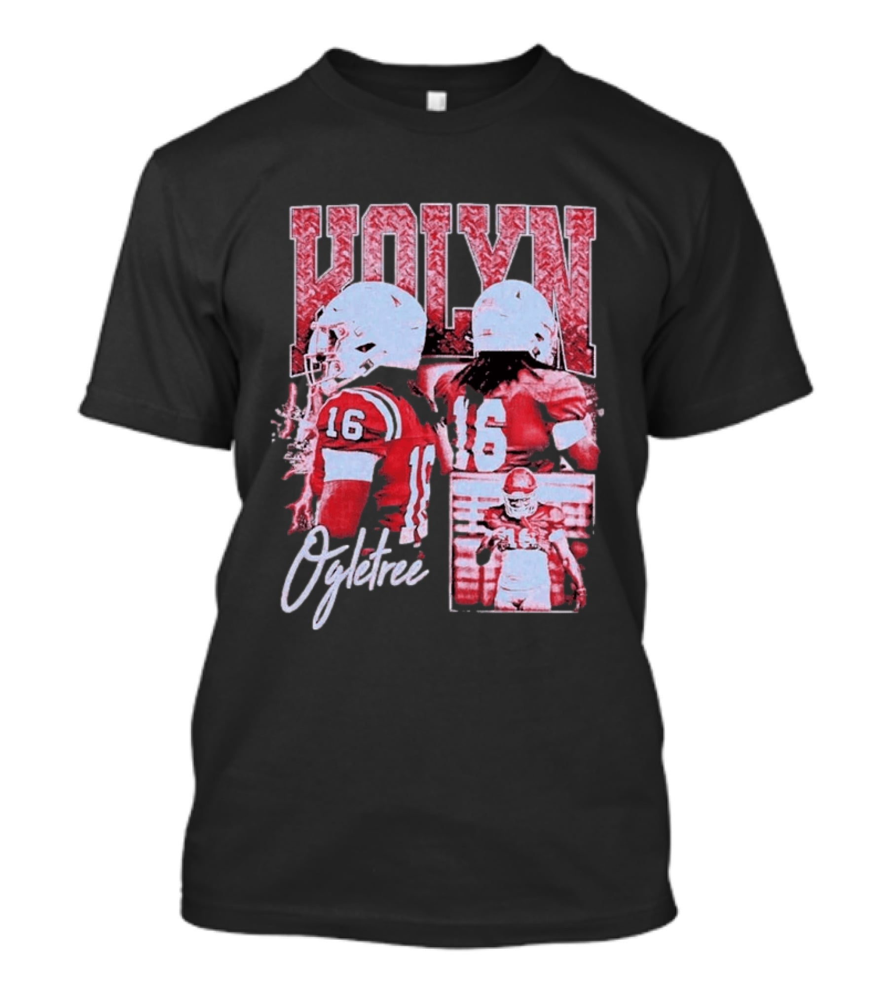 Kolyn Ogletree Number 16 Football Action Georgia Bulldogs T-Shirt