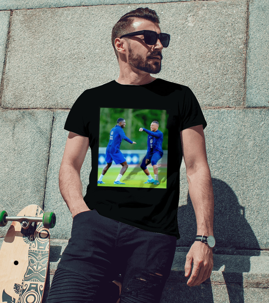 Kylian Mbappe Ousmane Dembele France National Football Team Training France Football Kings Of Europe T-Shirt