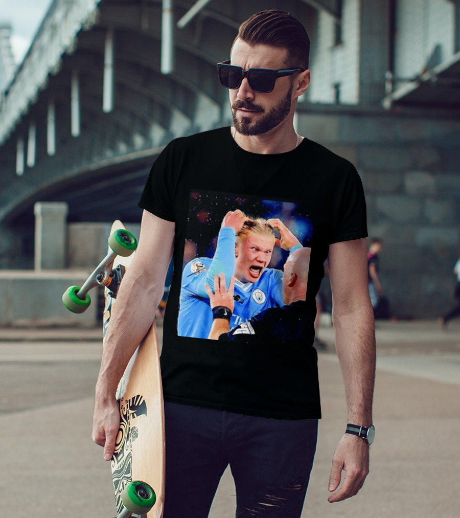 Erling Haaland Manchester City Emotional Reaction T-Shirt