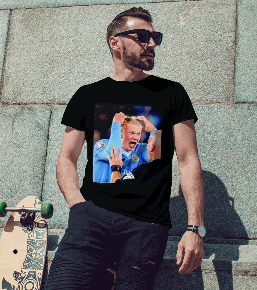 Erling Haaland Manchester City Emotional Reaction T-Shirt