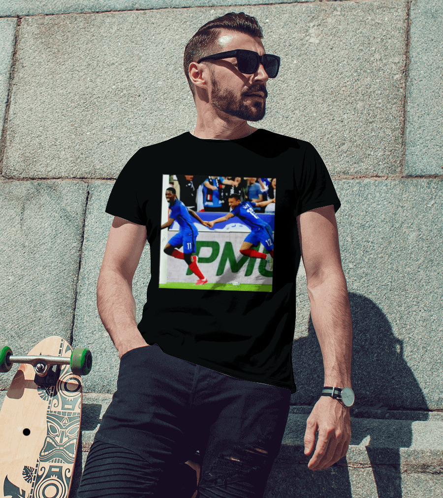 France National Team Kylian Mbappé Ousmane Dembélé Celebration T-Shirt