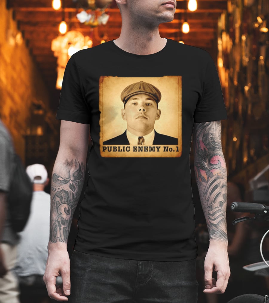 Los Angeles Dodgers Public Enemy No 1 Vintage Wanted T-Shirt