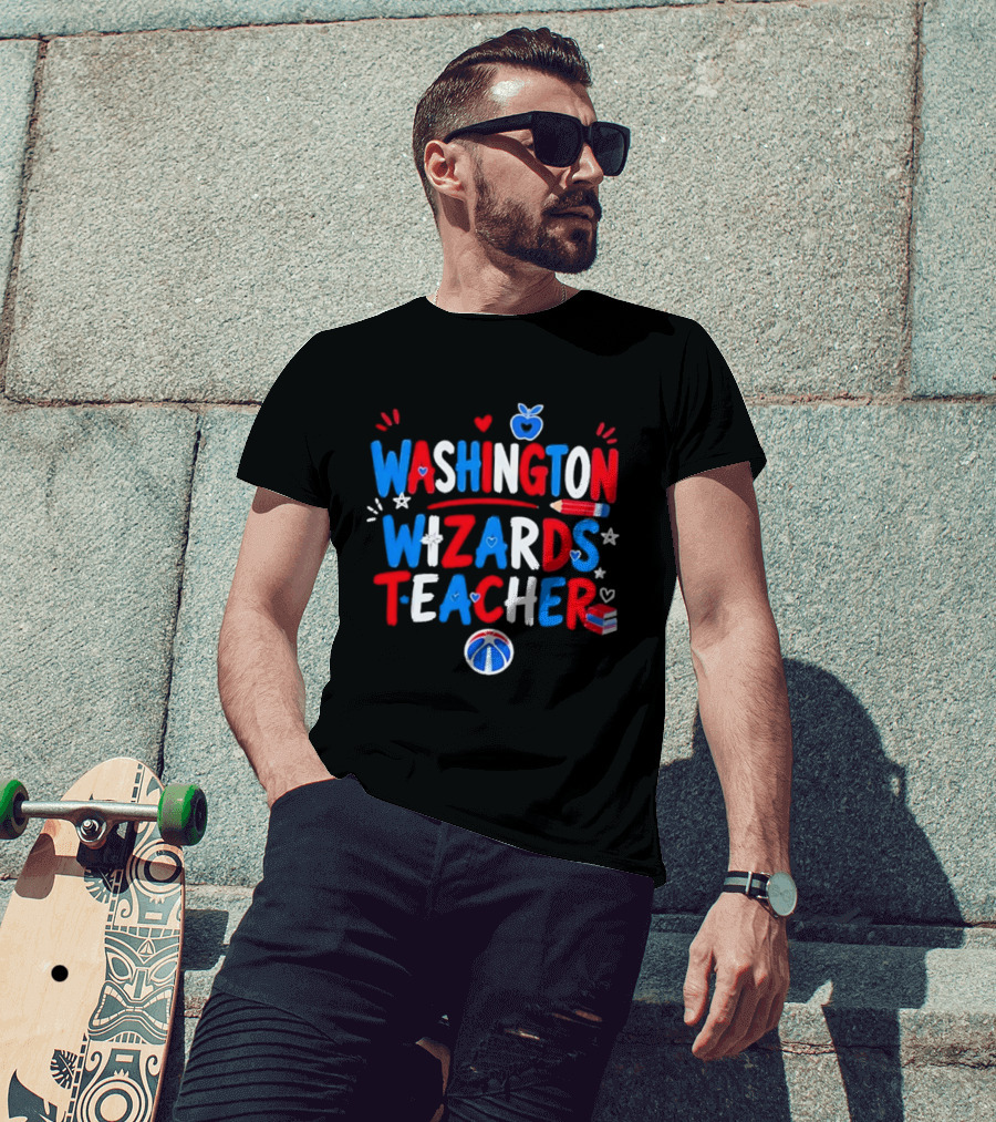 Washington Wizards Teacher Basketball School Spirit T-Shirt