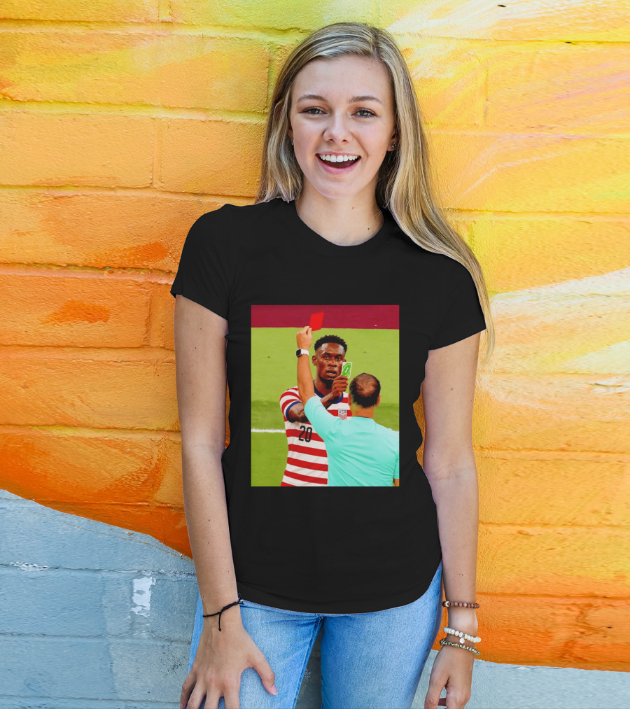 Folarin Balogun USMNT Number 20 Reverse Card Meme Soccer T-Shirt