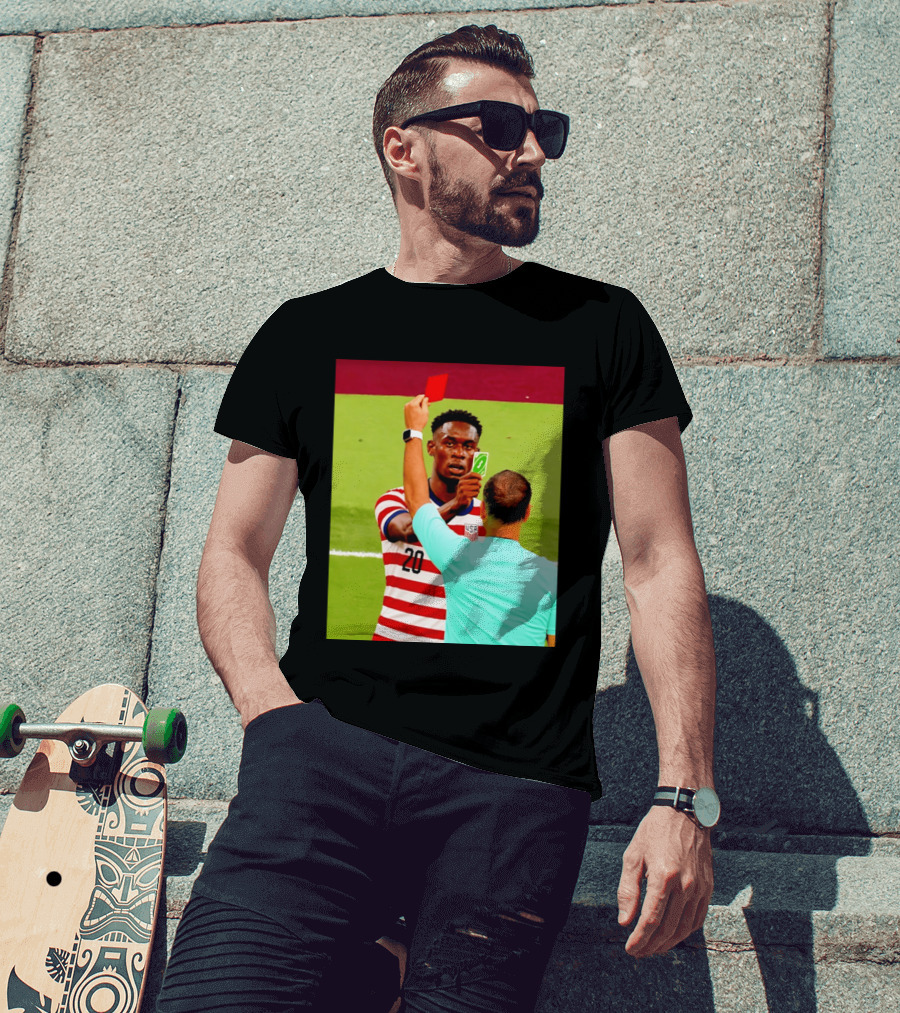 Folarin Balogun USMNT Number 20 Reverse Card Meme Soccer T-Shirt