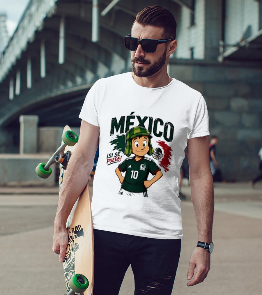 México El Chavo Del Ocho Isi Se Puede Football Soccer Jersey 10 T-Shirt