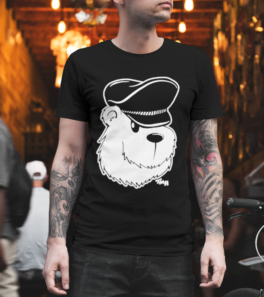 Bear With Police Officer Hat T-Shirt