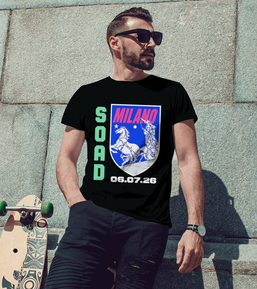 SOAD Milano 06.07.26 System Of A Down Concert T-Shirt