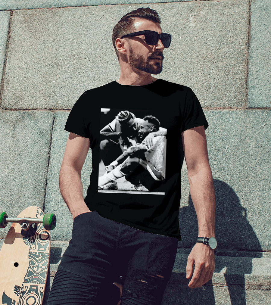 Neymar Jr And Raphinha Emotional Moment Brazil National Football Team T-Shirt