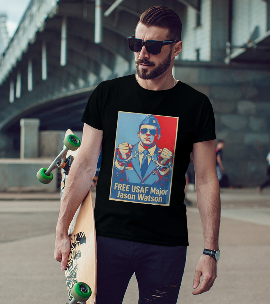 FREE USAF Major Jason Watson Handcuffed T-Shirt