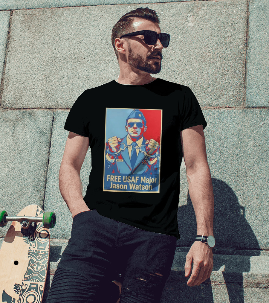 FREE USAF Major Jason Watson Handcuffed T-Shirt