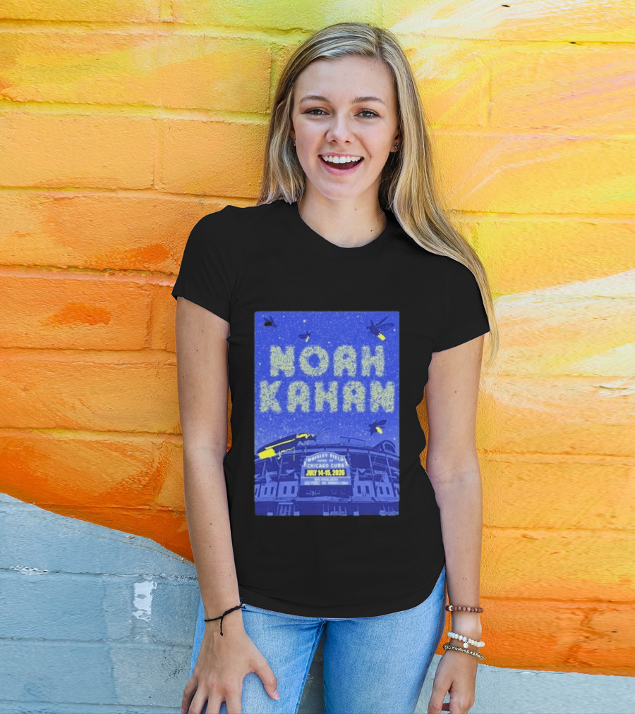 Noah Kahan Live At Wrigley Field Chicago Cubs July 14 15 2026 Event T-Shirt
