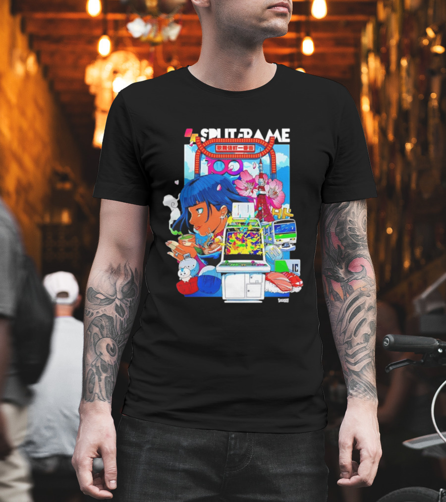 Tokyo Ramen Arcade Splitframe Kabukicho Ichibangai 100 IC Japanese T-Shirt