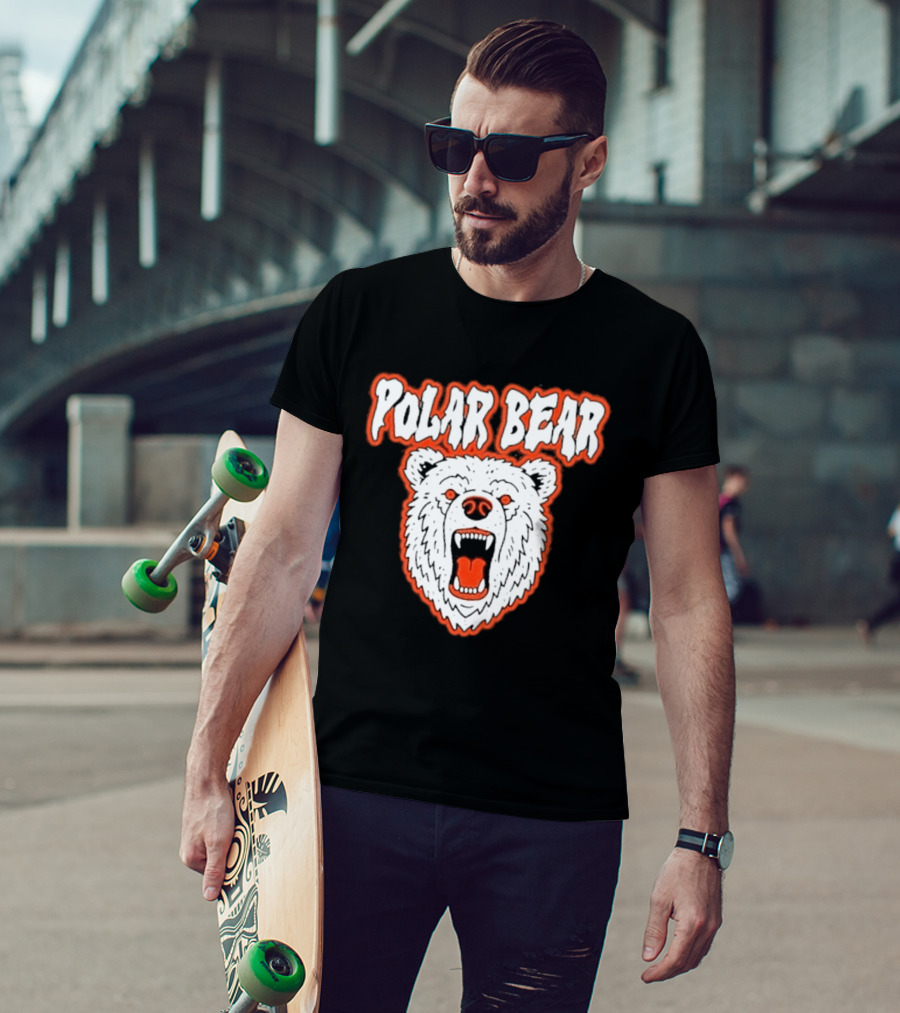 Polar Bear Arctic Wildlife Predator Fierce Expression T-Shirt