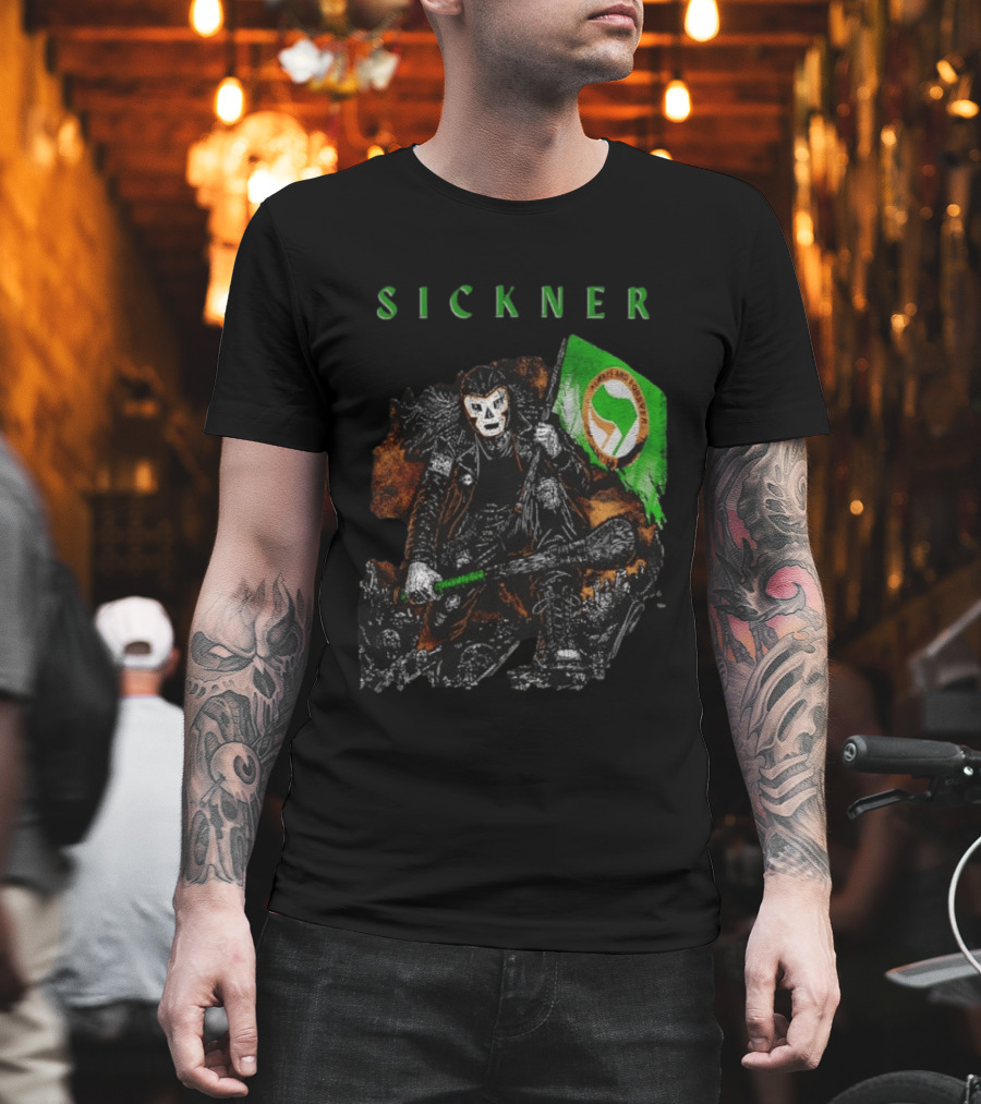 Sickner Mask Warrior Always And Forever Antifascist Hurling Stick T-Shirt